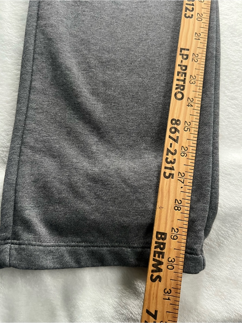 Nike Men’s Charcoal Gray Sweat Joggers with Swoosh - Picture 6 of 8